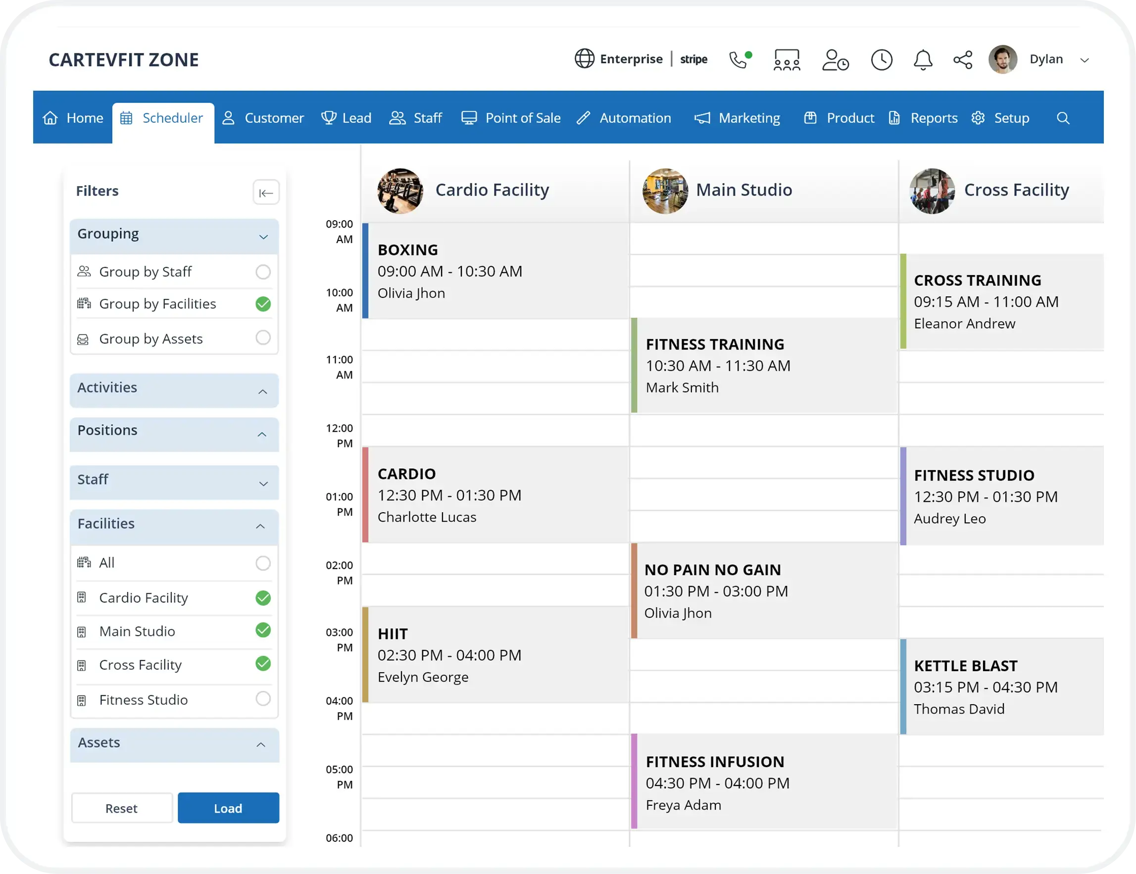 Gym Software with Facility & Asset Management