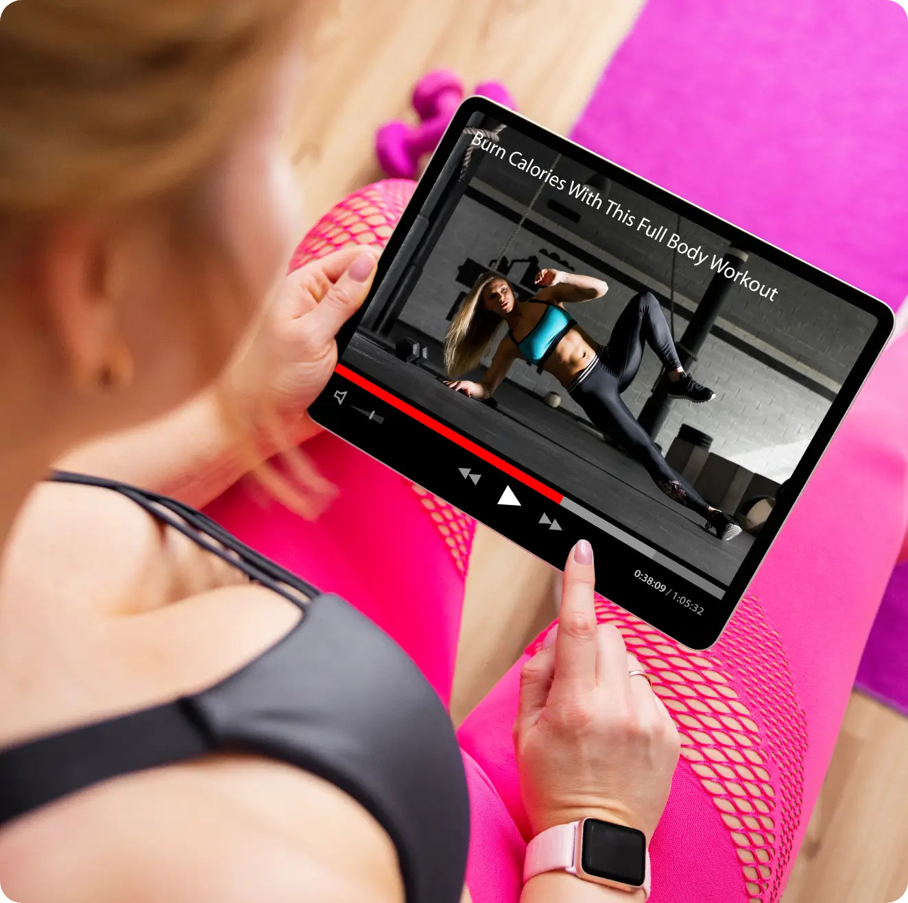 Gym software to create customized gym video playlists
