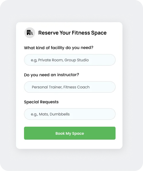Gym class booking software