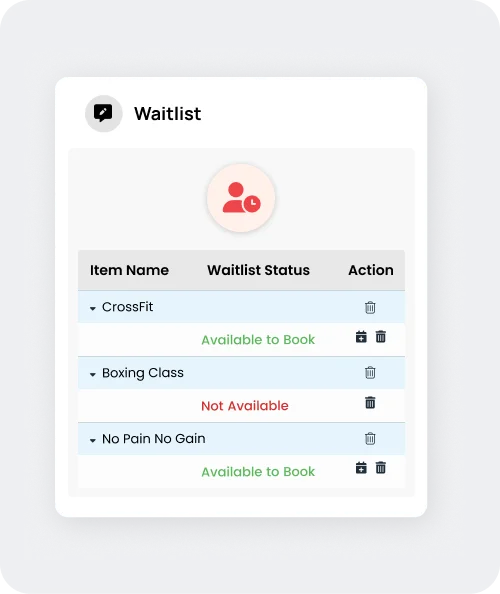 Online booking software for gyms